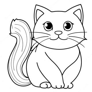 Gato Anime Páginas Para Colorir