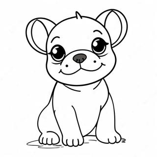 Pagina Para Colorir Cachorrinho Frenchie Fofo 93739-33086