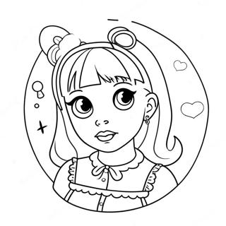 Pagina Para Colorir Da Melanie Martinez Com Acessorios Fofos 93817-33150