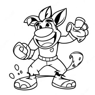 Crash Bandicoot Páginas Para Colorir