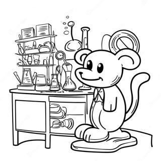 Pagina Para Colorir Do Laboratorio Do N Brio 93870 33195