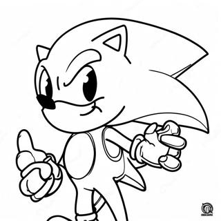 Sonic Prateado Páginas Para Colorir