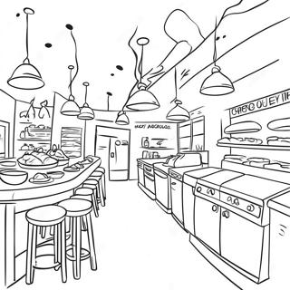 Pagina Para Colorir De Cozinha De Restaurante Movimentada 93998-33289