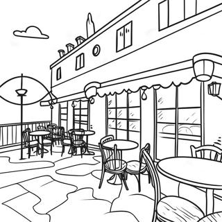 Pagina Para Colorir De Patio De Restaurante Ao Ar Livre 94000-33298