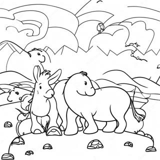 Pagina Para Colorir De Cena Colorida Do Filme De Migracao 94332-33618