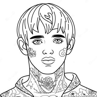 Lil Peep Páginas Para Colorir