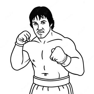 Pagina Para Colorir Do Treinamento Do Rocky Balboa 94435 33840