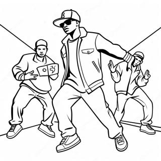Pagina Para Colorir Do Gangster De Hip Hop Dancando 94488 33726