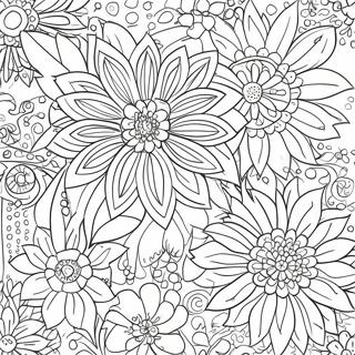 Paginas Para Colorir De Padroes De Flores Relaxantes Detalhados 94516-33894