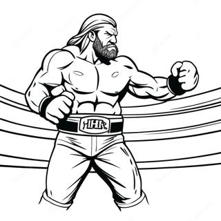 Pagina Para Colorir Do Triple H Em Acao No Ringue 94542 33913