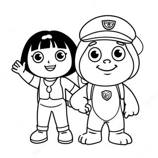 Pagina Para Colorir Da Dora E Do Botas Aventureiros 94641-33982