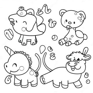 Pagina Para Colorir De Animais Numericos Fantasticos 94850-34147