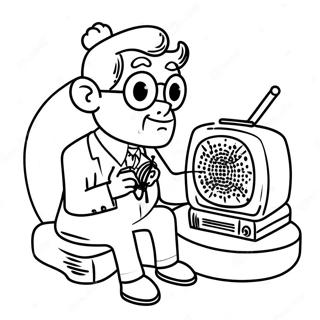 Pagina Para Colorir De Alastor Tocando Radio 94877-34173