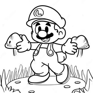 Pagina Para Colorir Do Luigi No Reino Dos Cogumelos 9488 2244