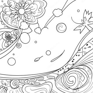 Pagina Para Colorir Da Cena Colorida Da Galaxia 95055-34301