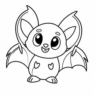 Pagina Para Colorir Do Morcego De Halloween Fofo 95259-34462