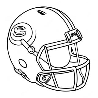 Pagina Para Colorir Do Capacete De Futebol Vintage 95539-34688