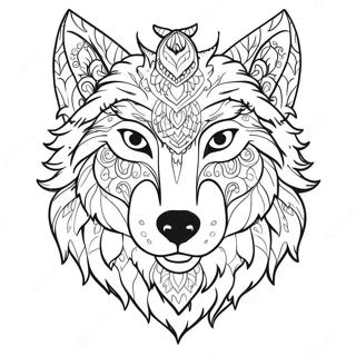 Pagina Para Colorir Do Lobo Therian Majestoso 95590-34761