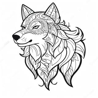 Pagina Para Colorir Do Lobo Therian Majestoso 95590-34763