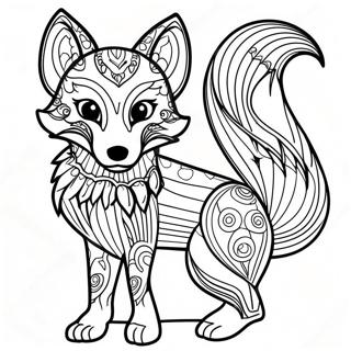 Pagina Para Colorir Da Raposa Therian Colorida 95591-34765