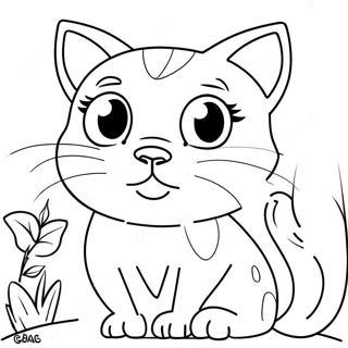 Pagina Para Colorir Do Gato Therian Brincalhao 95592-34771