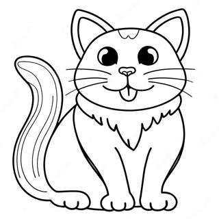 Pagina Para Colorir Do Gato Therian Brincalhao 95592-34772