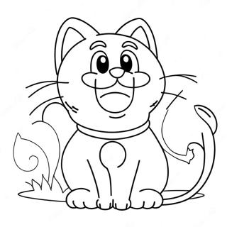 Gato Mario Páginas Para Colorir