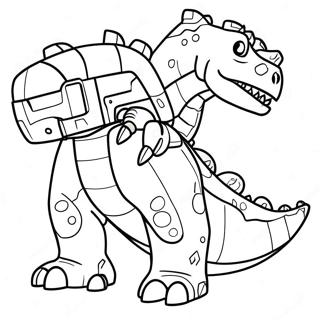 Pagina Para Colorir Da Aventura Colorida Dos Dinotrux 95717-34857