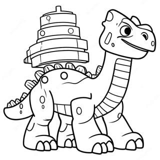 Pagina Para Colorir Da Aventura Colorida Dos Dinotrux 95717-34858