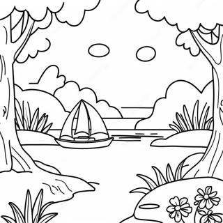 Pagina Para Colorir De Cenas Da Natureza Calmantes 95745 34888