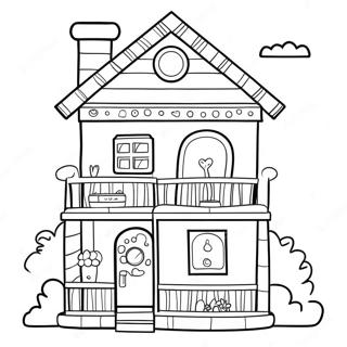 Pagina Para Colorir De Casa De Bonecas De Papel Toca Boca Fantasiosa 95821-34946