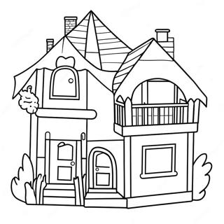 Pagina Para Colorir De Casa De Bonecas De Papel Toca Boca Fantasiosa 95821-34948