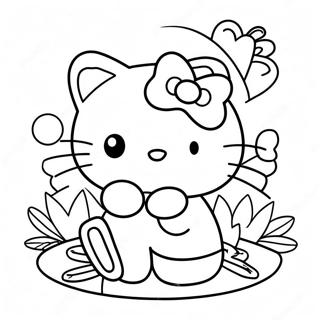 Hello Kitty Ação De Graças Páginas Para Colorir