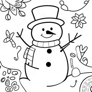 Natal Difícil Páginas para Colorir