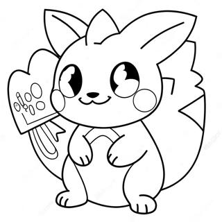 Pokemon Dia Dos Namorados Páginas Para Colorir