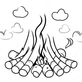 Pagina Para Colorir De Fogueira Com Marshmallows 96183-35228