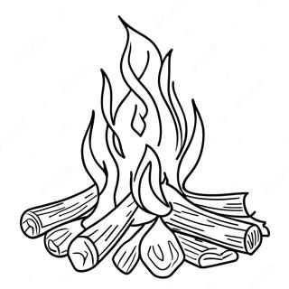 Fogueira Páginas para Colorir