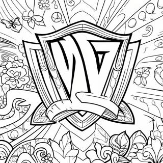 Pagina Para Colorir Do Logotipo Da Wwe 96234-35262