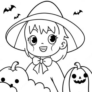 Pagina Para Colorir De Halloween Anime 96284-35294