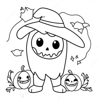 Pagina Para Colorir De Halloween Anime 96284-35295