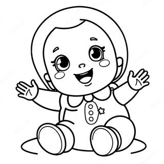 Pagina Para Colorir De Boneca Bebe Feliz 96441-35422