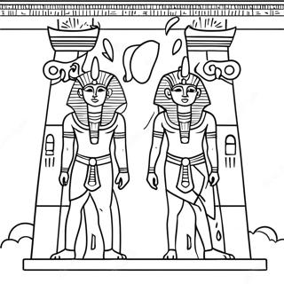 Pagina Para Colorir Do Templo Egipcio Antigo 96700-35630