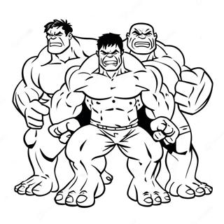 Pagina Para Colorir Do Hulk Com Amigos 9673-1884