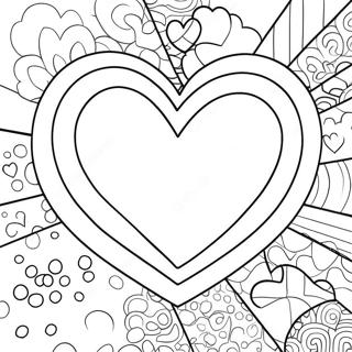 Pagina Para Colorir Coracao Vibrante De Romero Britto 96776-35687