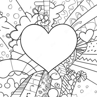Pagina Para Colorir Coracao Vibrante De Romero Britto 96776-35853