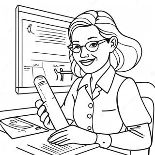 Pagina Para Colorir De Professor Dinamico 96829 35729