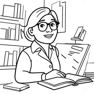 Pagina Para Colorir De Professor Dinamico 96829 35730