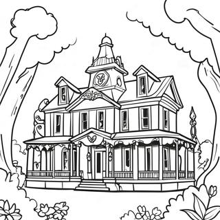 Pagina Para Colorir Da Mansao Assombrada Da Disney 96850-35736