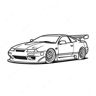 Carro Jdm Páginas Para Colorir