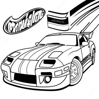 Pagina Para Colorir De Carro Jdm Com Listras De Corrida 96905-35789